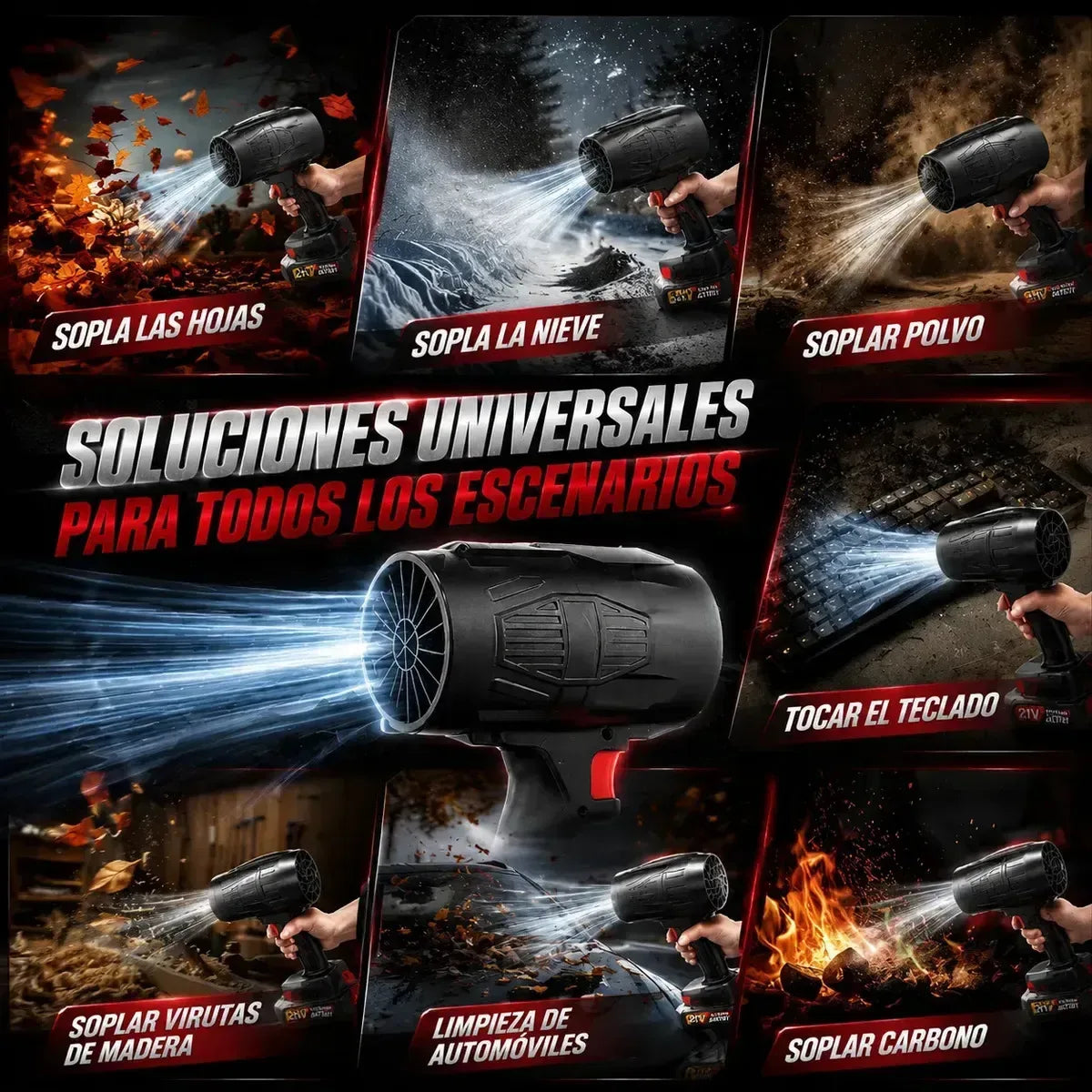 Usos del soplador inalámbrico
