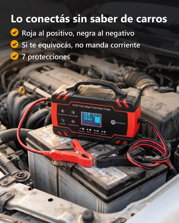 VoltaMax cargador y reparador de baterías 12V/24V