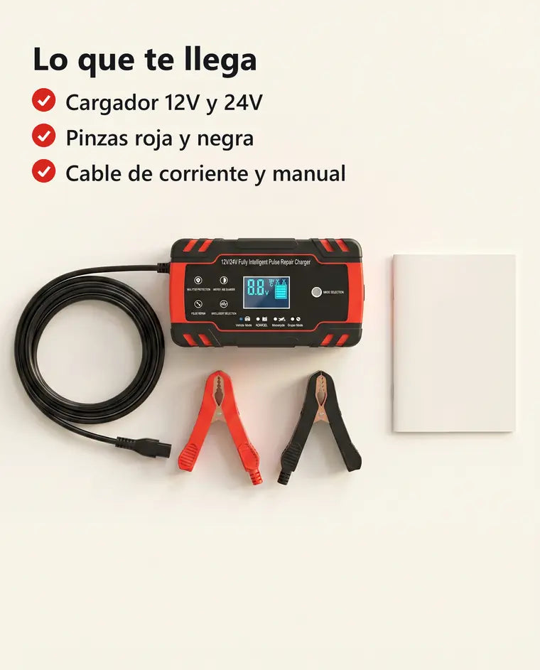 VoltaMax cargador y reparador de baterías 12V/24V